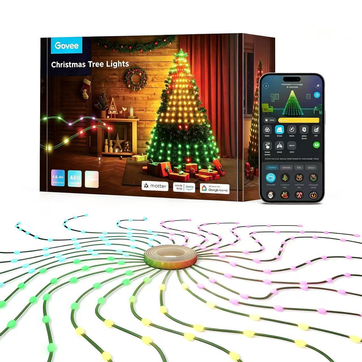 Christmas tree string lights